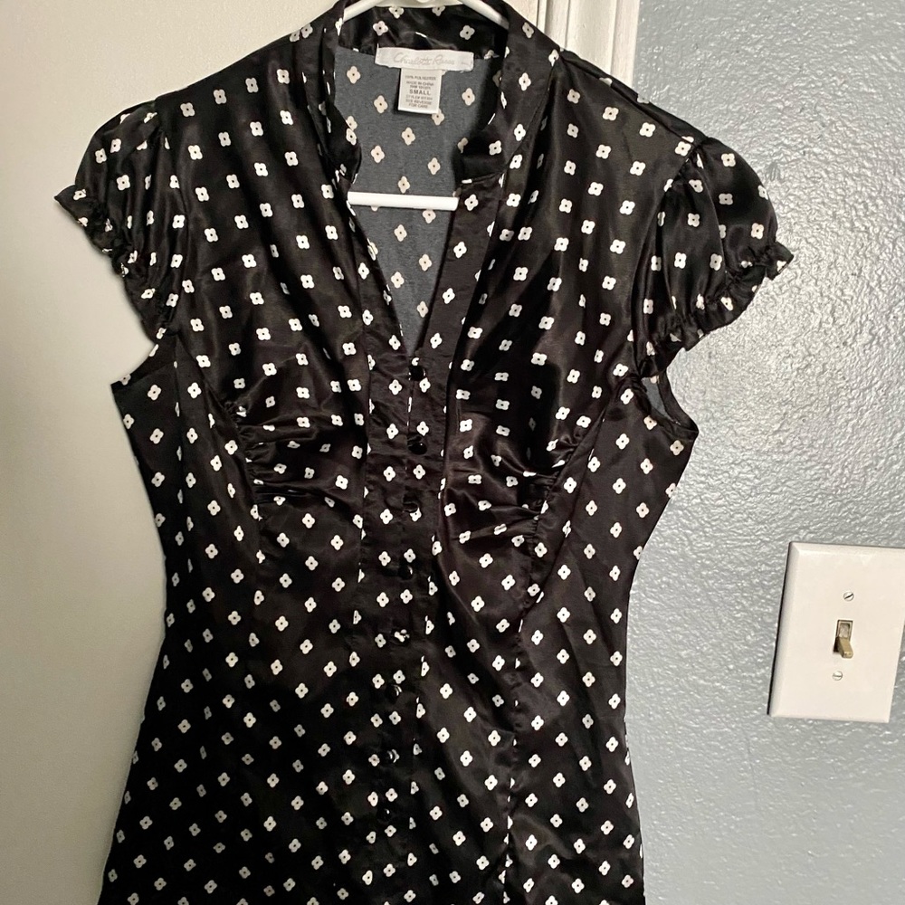Charlotte Russe cap sleeve blouse-size small
